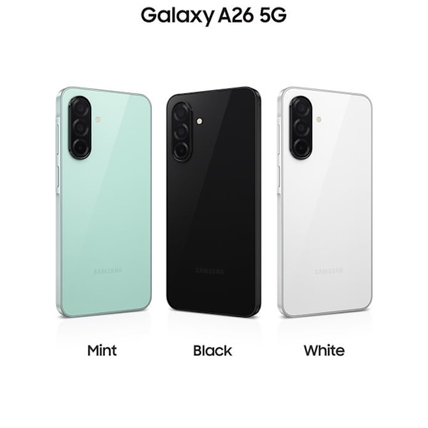 Samsung Galaxy A26 5G 6 Gt/128 Gt Musta (Black) Kaksois-SIM A266