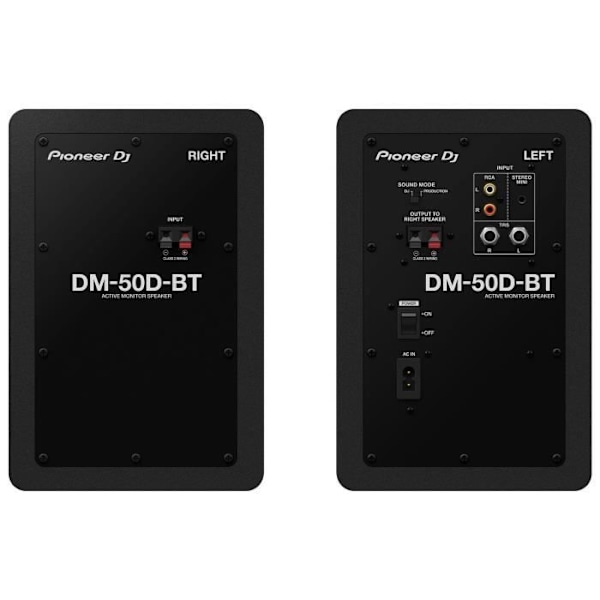Seurantaikaiuttimet - PIONEER DJ - DM-50D-BT - Bluetooth - 2x25W - Bass Reflex - Musta sort