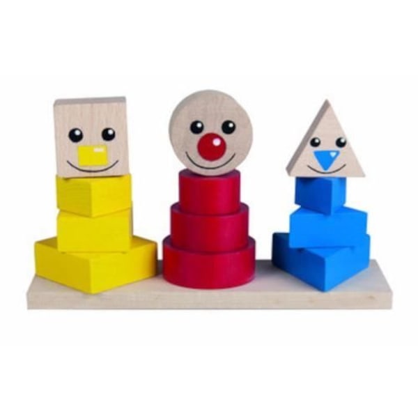 Palapeli - Detoa - 15 osaa - Keltainen/Punainen/Sininen - 20 cm - Yhteensopiva gul, röd, blå