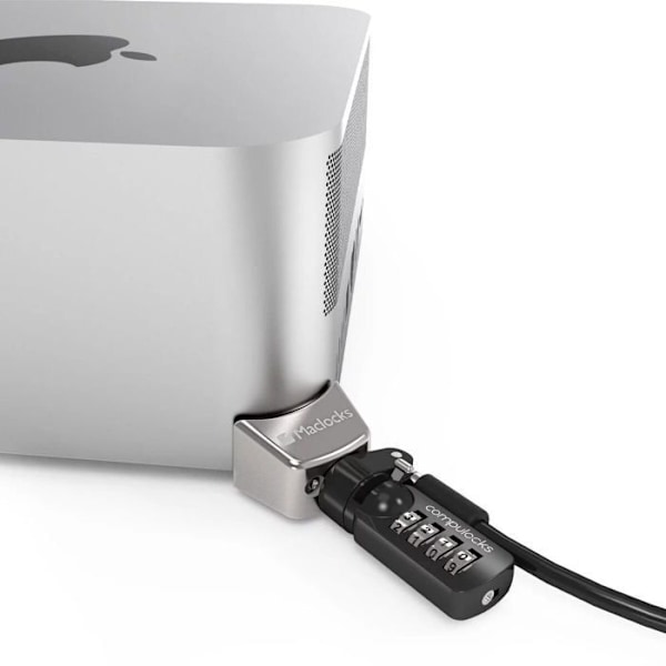 Compulocks Ledge kaapelilukko Musta, hopea