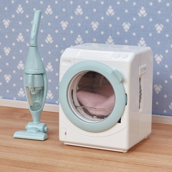 SYLVANIAN FAMILIES huonekalusetti - Pyykinpesukone ja pölynimuri - 5 kpl Flerfärgad