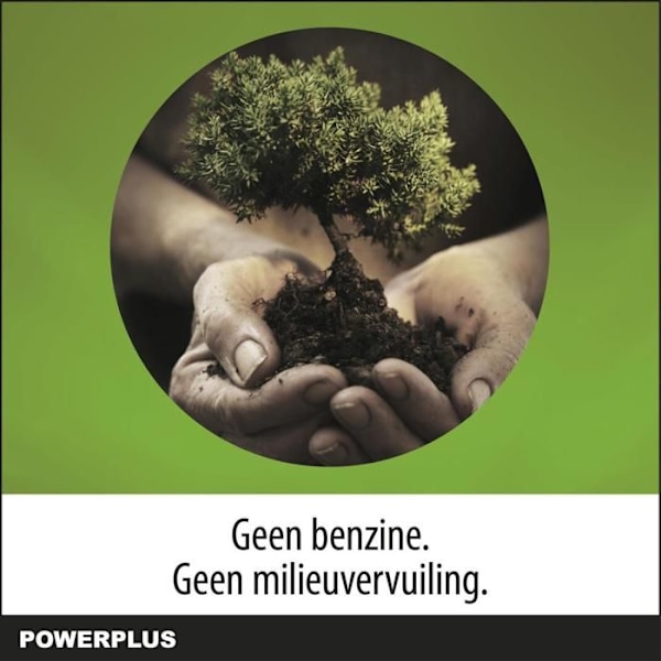 Powerplus Dual Power Teleskopisk Batteridrevet Kædesav POWDPG75385 - uden Batteri/oplader, 250 mm Guide, Automatisk Kædesmøring orange