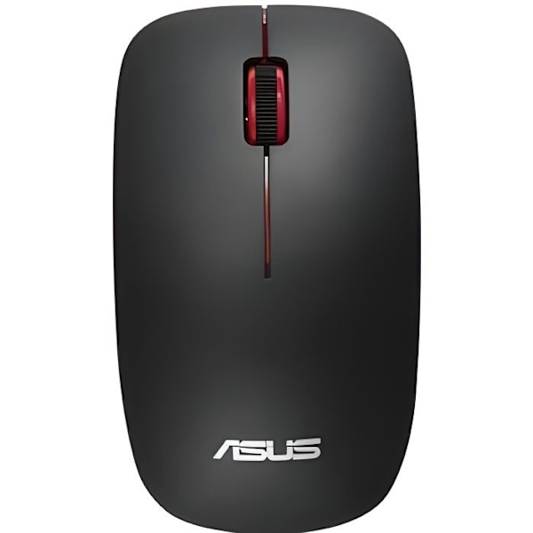 Trådløs mus - ASUS - WT300 - Ambidextrous - 1000 til 1600 Dpi - Sort og rød Sort, Rød