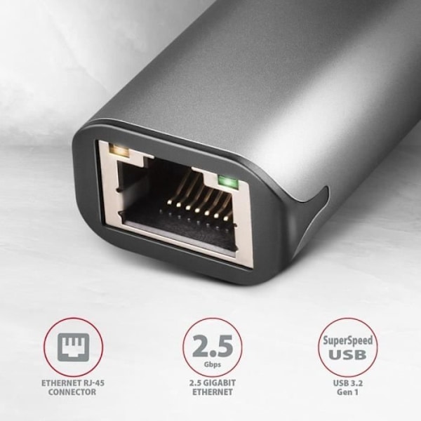 AXAGON ADE-25R USB 3.2 Netværksadapter - USB Typ-A, RJ45 - 8595247906601