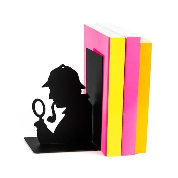 Balvi bogstøtte Sherlock 17 x 10 x 12 cm sort stål