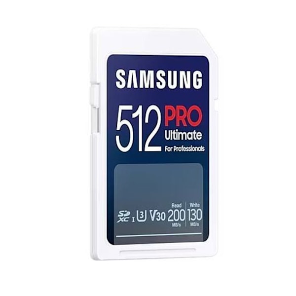 Hukommelseskort - Samsung flashhukommelse - MB-SY512S/WW -, Pro Ultimate SD-kort 512GB, 130MB/S