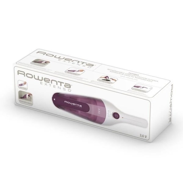 ROWENTA Extenso AC232001 Kädessä pidettävä pölynimuri, johdoton, käyttöaika 10 min, pölysäiliö 350 ml