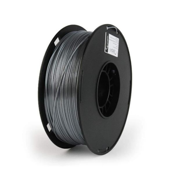 FILAMENT+GEMBIRD+PLA-PLUS+SØLV+%7C+1%2C75MM+%7C+1KG 3DP-PLA+1.75-02