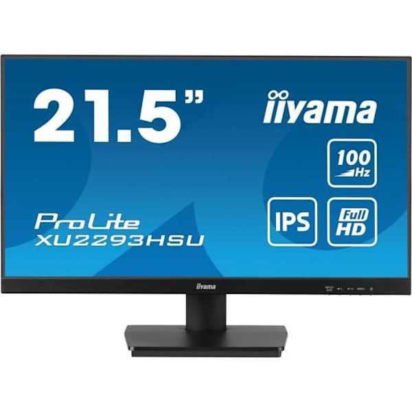 PC-näyttö - IIYAMA PROLITE XU2293HSU-B6 - 21,5" 1920x1080 - IPS-paneeli - 1ms - 100Hz - HDMI / DisplayPort