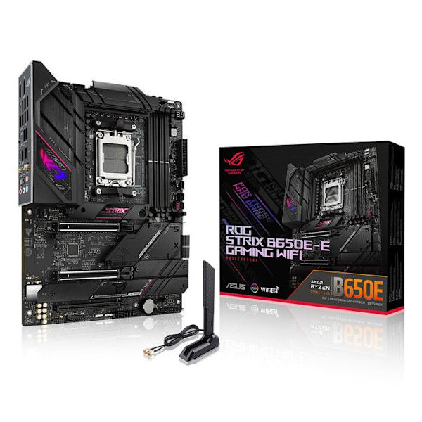 Emolevy - ASUS - ROG STRIX B650E-E GAMING WIFI - AMD B650 - AM5-paikka ATX