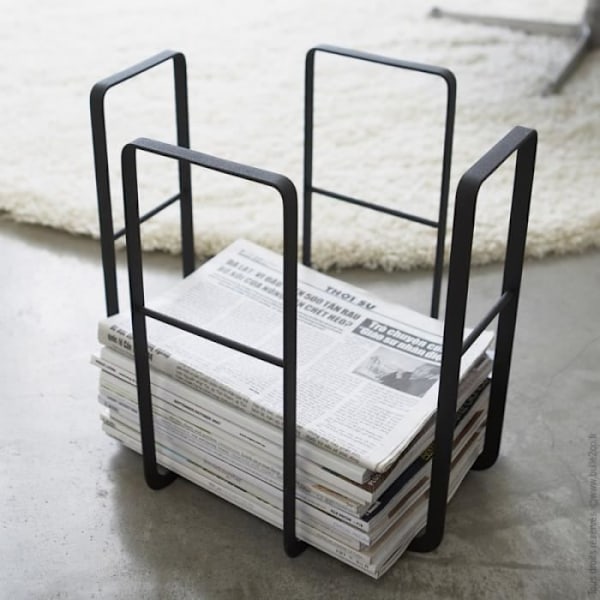 Metal Tower Design tidningsställ (svart)