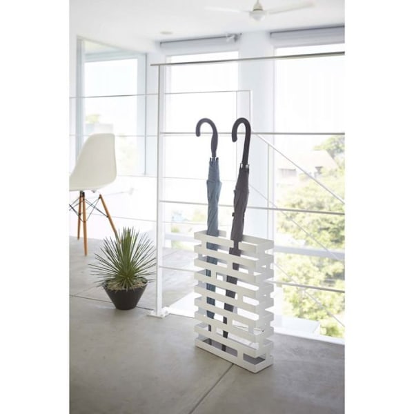 Paraplyholder - Design - Mursten - Hvid - Stål - 43 cm i højde Vit