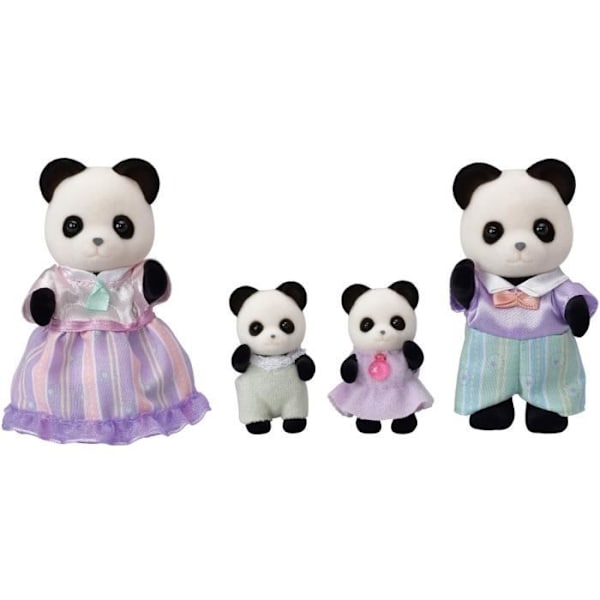Sylvanian Familjer Pandafamiljen för barn - familjer Flerfärgad