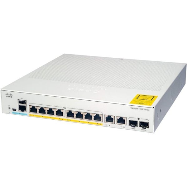 cisco - netværk: low end swit catalyst 1000 8port ge poe ext ps 2x1g sfp