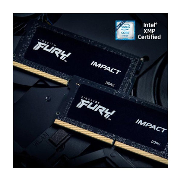 Minnessats - Kingston - Kingston FURY Impact - DDR5 - kit - 64 GB: 2 x 32 GB - 262 stift SO DIMM - 5600 MHz / PC5-44800 - minne