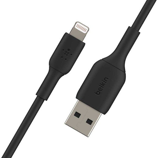 BELKIN - kaapeli - PUNOTTU A-LTG 1M, BLK - PUNOTTU A