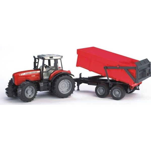 Massey Fergusson 7480 traktorin haarukka - BRUDER Flerfärgad