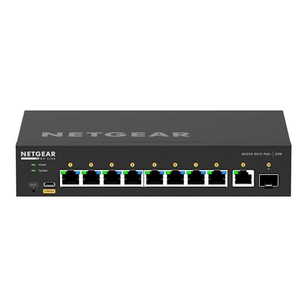Kytkin - Netgear - GSM4210PD-100EUS - 8 Porttia - Gigabit Ethernet - PoE