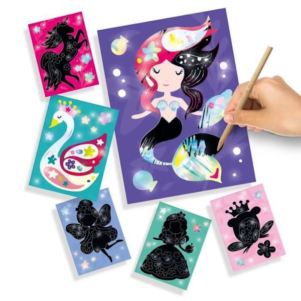 SES Creative - Holografiska Scratch Drawings - Sagor