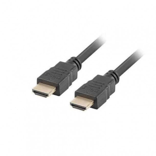 Lanberg 4K Ultra HD HDMI-kabel Hankontakt/hankontakt Svart 1 m