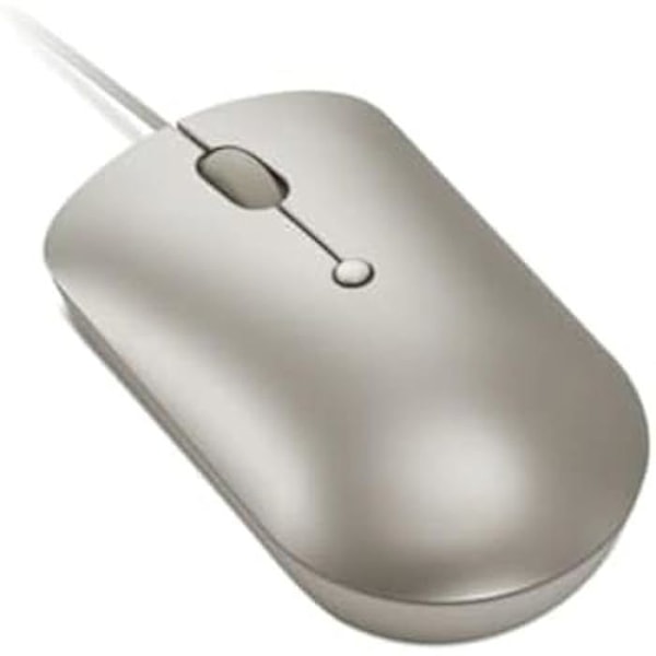 Tietokonehiiri - LENOVO - 540 - Langallinen USB-C - Ambidextrinen muotoilu - 4 nappia - Säädettävä DPI Hiekka