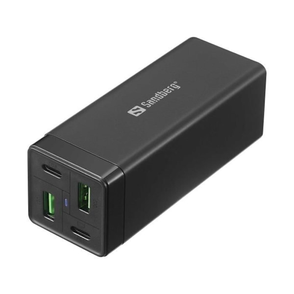 SANDBERG 4IN1 OPLADER 2XUSB-C 2XUSB 65W STRØMADAPTER & ONDU