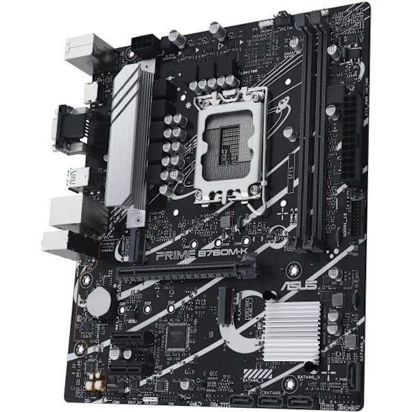 Emolevy - ASUS - PRIME B760M-K - LGA 1700 - DDR5 - micro ATX