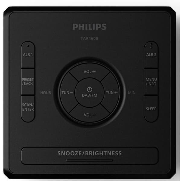 Radioväckarklocka Philips TAR4500 Svart Svart
