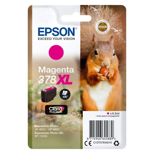 EPSON 378XL blækpatron - 9,3 ml - XL - Magenta