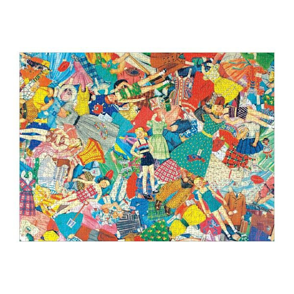 1000-palapeli: Vintage-paperinuket