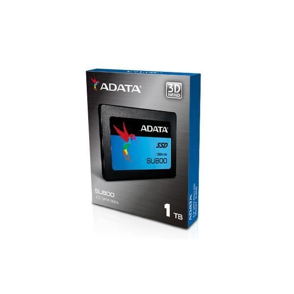 Sisäinen SSD-asema - ADATA - Ultimate SU800 - 1 TB - SATA 6 Gb/s - NCQ - TRIM - DevSleep - LDPC - S.M.A.R.T.