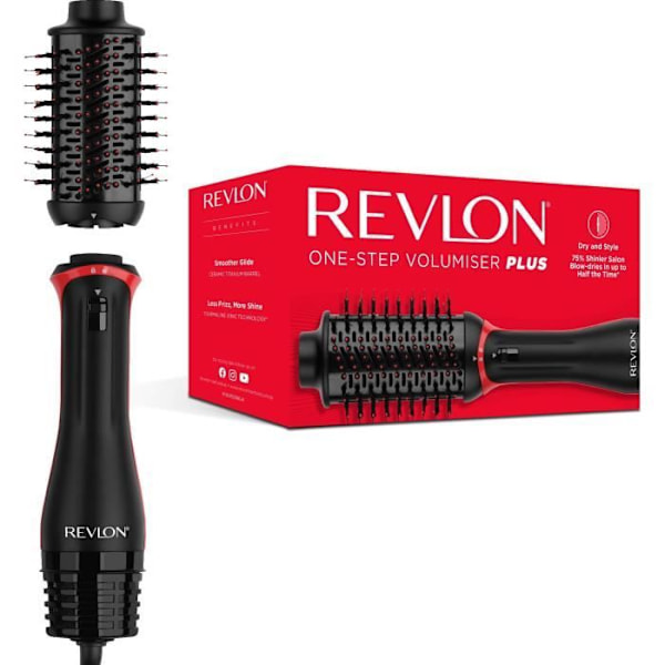 REVLON RVDR5298 Blæserbørste - One Step Volumizer Plus - Aftageligt hoved Sort