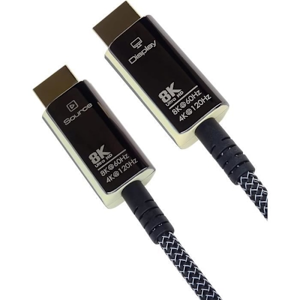 HDMI-kabel 8K Ultra High Speed 10m PremiumCord SortGuld