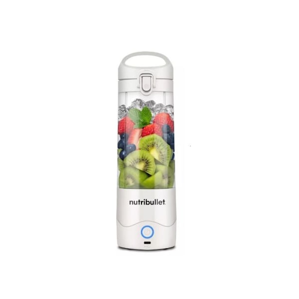 Støttemixer - NUTRiBULLET - NBP003W - Genopladelig USB-C - Hvid - Kompakt og let