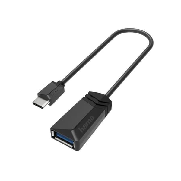 USB-OTG-adapter - HAMA - USB-C till USB - 5 Gbit/s - Kompatibel med MacBook och Smartphone