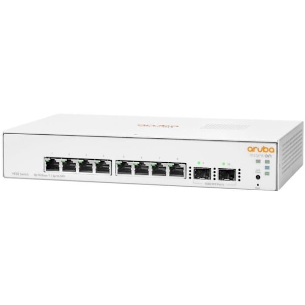 ARUBA HPE Instant On 1930 8G 2SFP Switch - Switch - C3 - Managed - 8 x 10/100/1000 + 2 x Gigabit SFP - Rackmonterbar