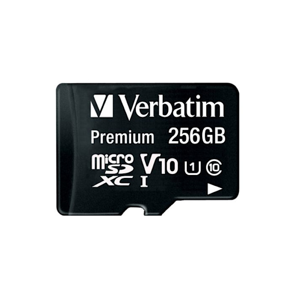 VERBATIM Premium 256 Gt Micro SDXC -muistikortti - luokka 10