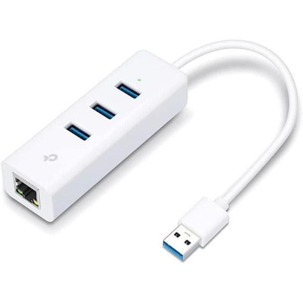 TP-Link UE330 USB 3.0 Gigabit Ethernet-adapter & USB 3.0 HUB med 3 USB-portar