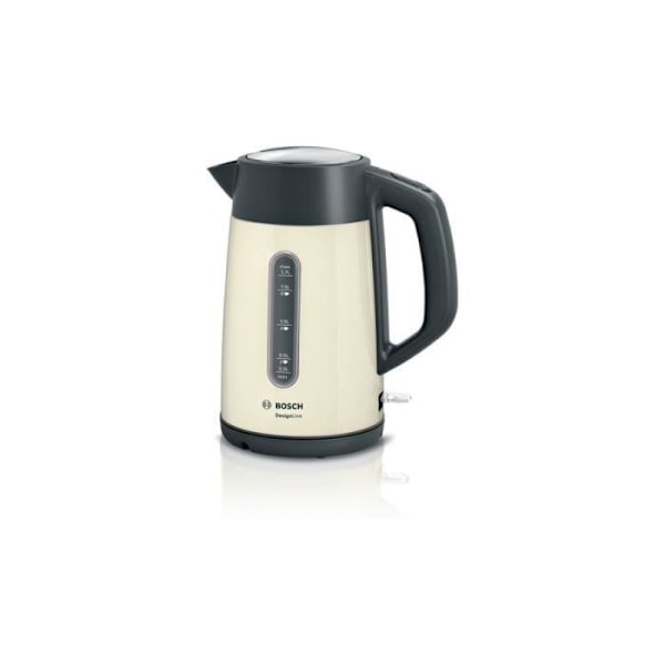 Bouilloire - BOSCH - TWK 4P437 - 1.7 L - 2400 W - Beige - Sort Beige, Sort