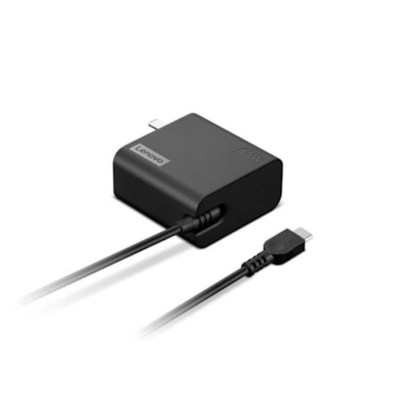 Lenovo 65 W USB-C -seinäsovitin - EU Pin kannettavan tietokoneen virtalähde 65 W 20 V musta
