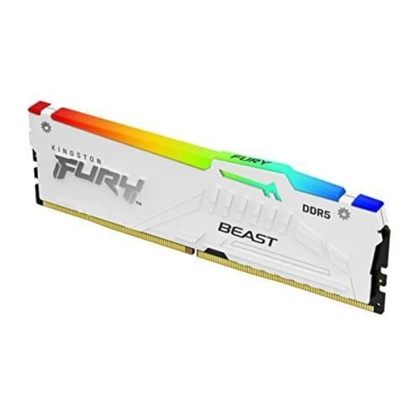 KINGSTON DIMM 32GB 5600 DDR5 RAM-muisti - FURY Beast WHT RGB