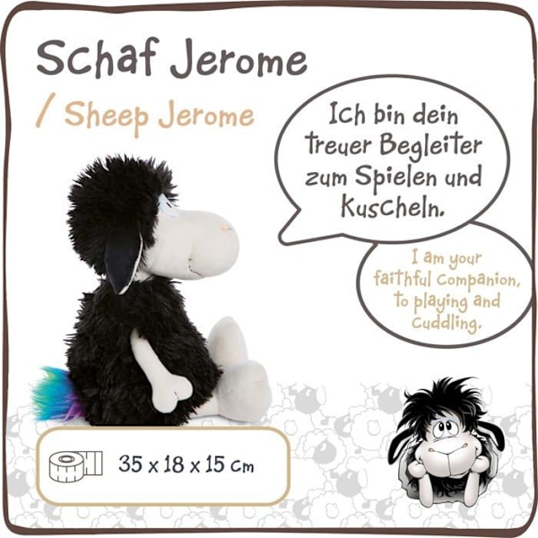 Nici Pehmo - 48252 - Jerome Sheep Pehmo 35 cm Musta