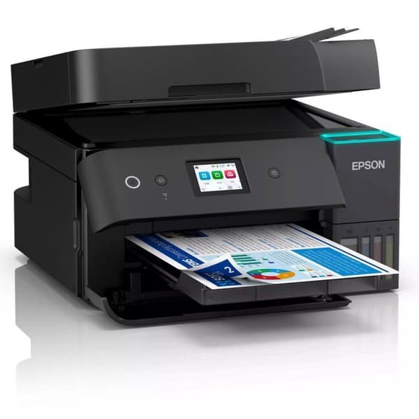Multifunktions bläckstråleskrivare - EPSON - EcoTank ET-4955 - Wi-Fi - Fax - 30 ark matare