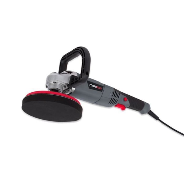 Polerende maskine POWERPLUS POWE41030 - 1200 W - Hastighed 0-3500 omdr./min - Diameter 180mm Grå og sort