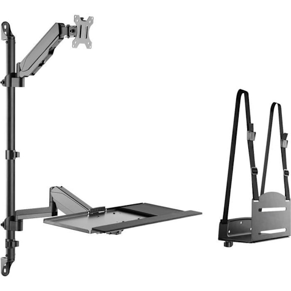 Digitus DA-90372 fladskærms bordholder 81,3 cm (32") Sort Sort
