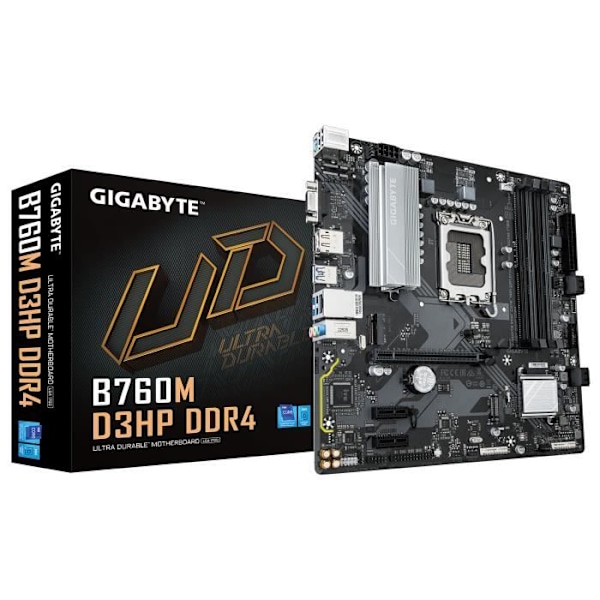 Gigabyte B760M D3HP DDR4 bundkort med enestående ydeevne.