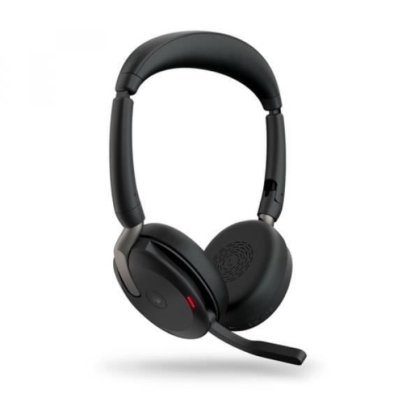 Jabra Evolve2 65 Flex MS Stereo - Headset - on-ear - Bluetooth - trådløs - aktiv støjreduktion - USB-A -