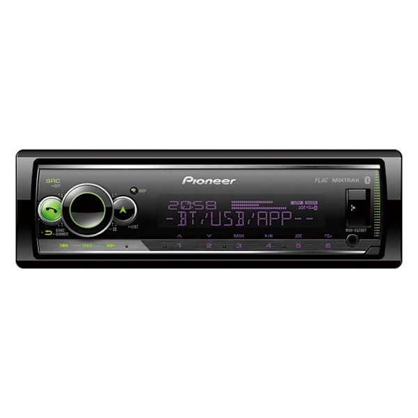 Bilradio - Pioneer - MVH-S520BT - Bluetooth - USB - Double-Din