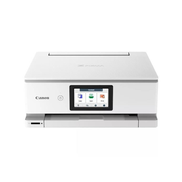 Monitoimilaite - CANON - PIXMA TS8751 - 200 arkkiä - 6 mustesäiliötä - WIFI - Valkoinen Valkoinen
