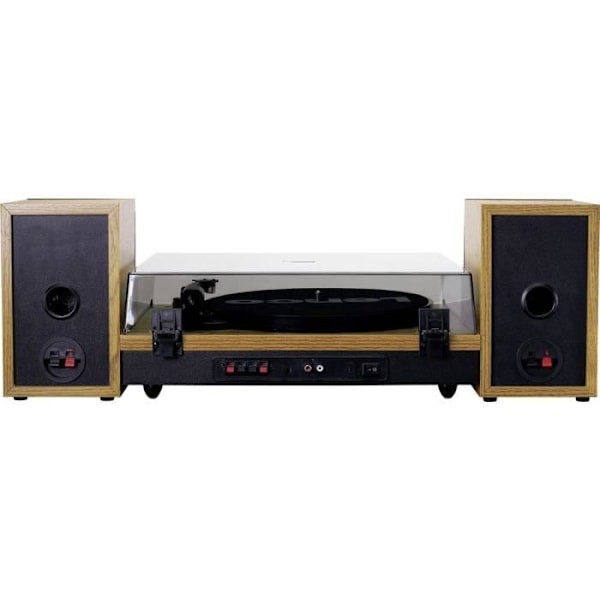Lenco LS-300WD Bluetooth - 2 nopeuden säätöä - MMC - 2x10W - 2 kaiutinta - Puu